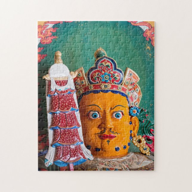 Asien, Tibet, Gyantse - buddhistisches Kunstwerk (Vertikal)
