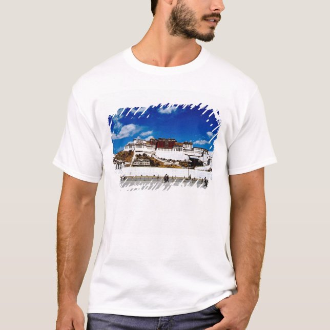 Asien, Tibet, Lhasa, Potala Palace. UNECSO T-Shirt (Vorderseite)