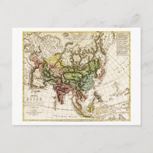 AsienPanoramakarte Asien 7 Postkarte