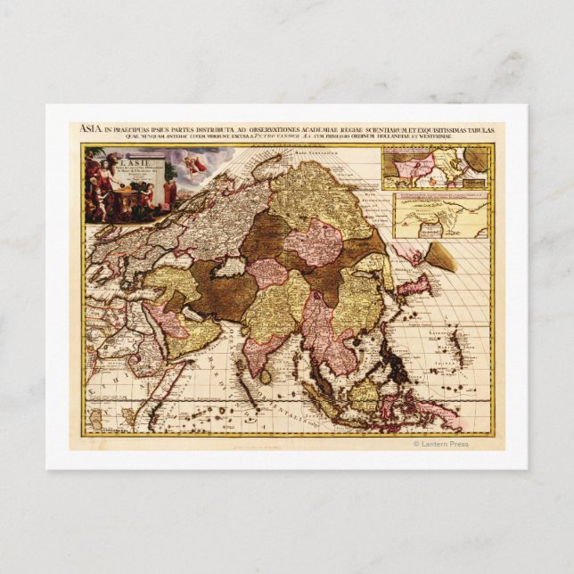 AsienPanoramakarteAsien 11 Postkarte (Vorderseite)