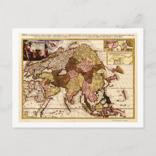 AsienPanoramakarteAsien 11 Postkarte