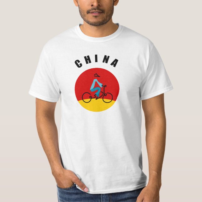 Asienradfahrer-Shirt T-Shirt (Vorderseite)