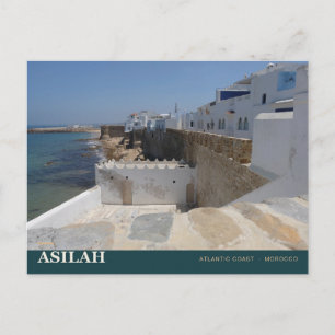 Asilah-Befestigungen und Atlantikküste Postkarte