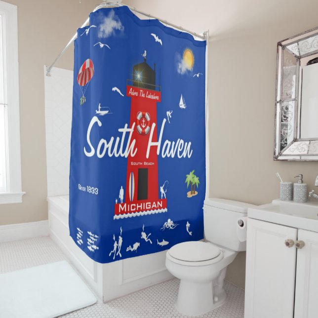 Asile du sud, rideau en douche du Michigan (En situation)