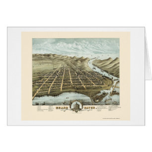 Asile grand, carte panoramique de MI - 1874