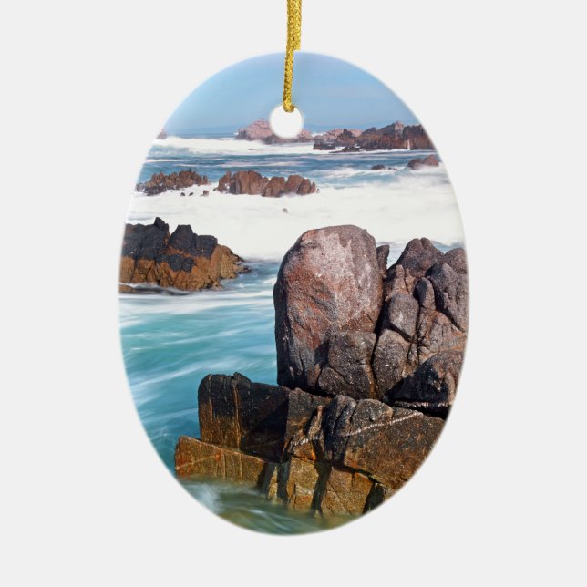 Asilomar Beach, Monterey, California, USA Keramikornament (Vorne)
