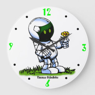 Asimo Robot Große Wanduhr