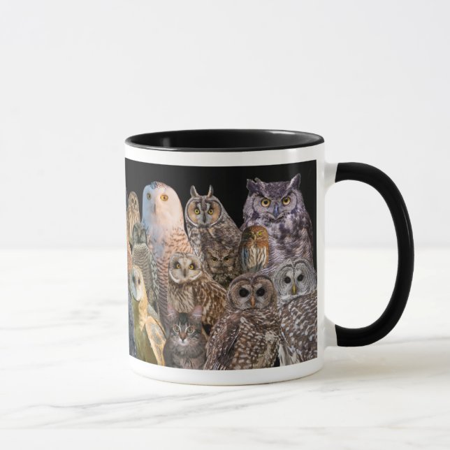 Asio und Otis mit Raubvögeln Tasse (Rechts)
