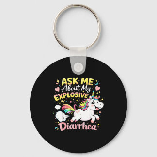 Ask about explosive diarrhea funny poop meme schlüsselanhänger
