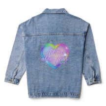 Ask me about Jesus - trust me Denim Jacket