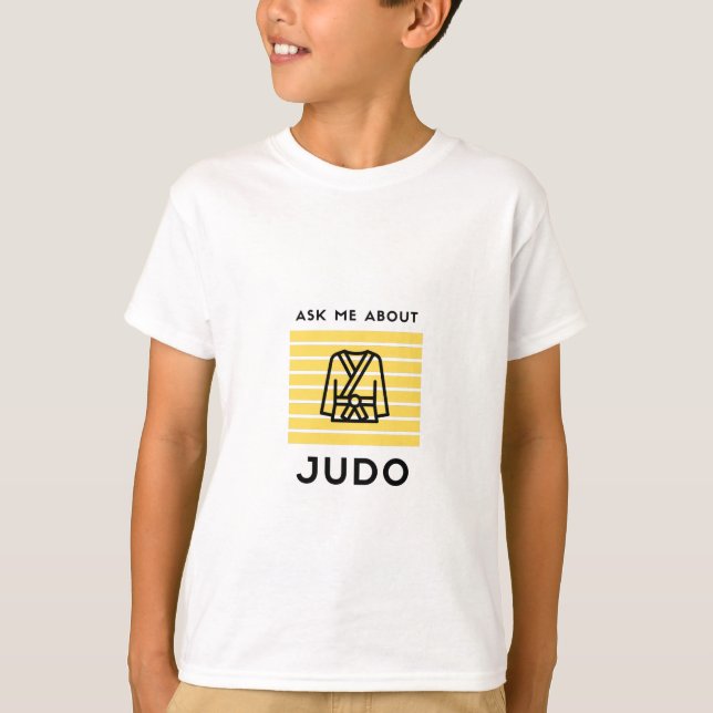 Ask me about judo martial arts T-Shirt (Vorderseite)
