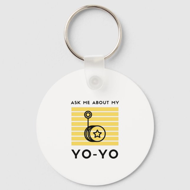 Ask me about my yoyo schlüsselanhänger (Vorderseite)