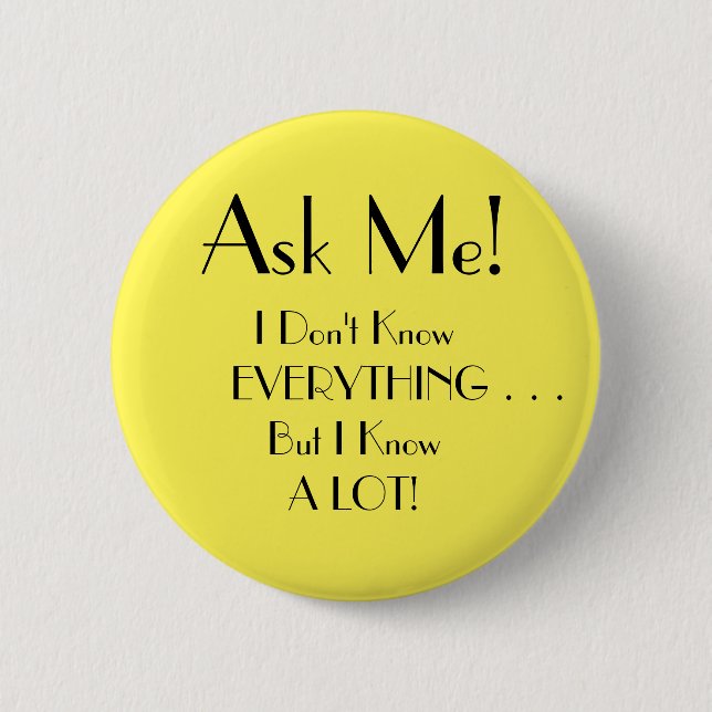 Ask Me Button (Vorderseite)