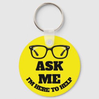 Ask Me Konferenz Button – Vernetzungs- und Event-A Schlüsselanhänger