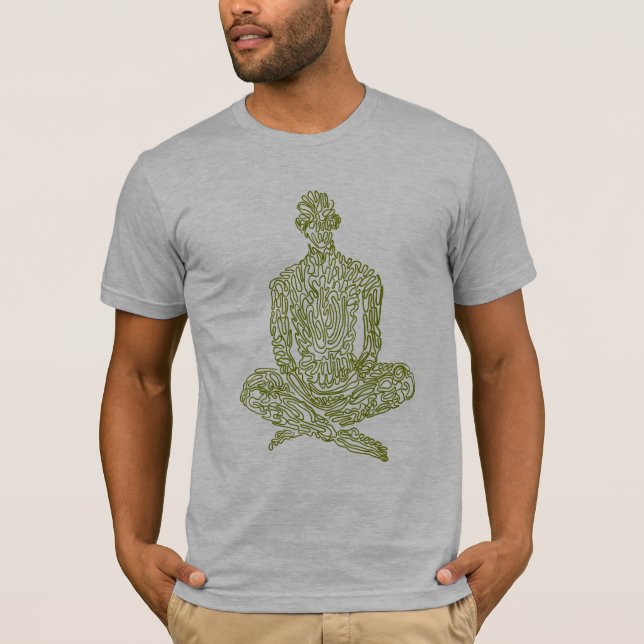 Asketische ästhetische (grau mit Armee) T-Shirt (Vorderseite)