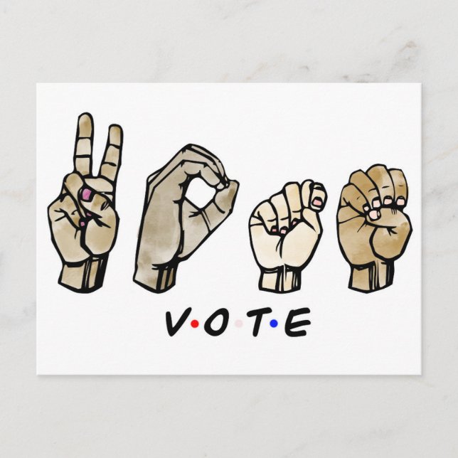 ASL-Abstimmung Einladungspostkarte (Vorderseite)