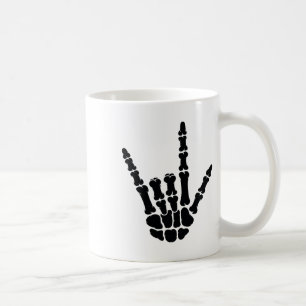 Asl American Sign Language I Liebe You Skeleton Ha Kaffeetasse