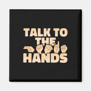 ASL American Sign Language Talk mit den Händen Magnet
