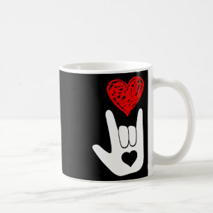 Asl Amerikanische Gebärdensprache Liebe Handzeiche Kaffeetasse