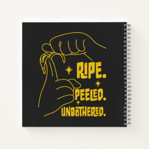 ASL-Bananendesign - Reif, Geschält, Unbekümmert   Notizbuch