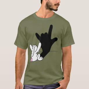 ASL Bunny Reflection I Liebe Sie geben Ostern T-Shirt
