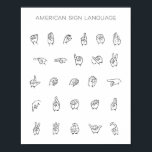 ASL Chart Poster<br><div class="desc">ASL Chart</div>