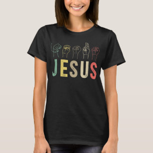 ASL Christian American Sign Language Religious Dea T-Shirt