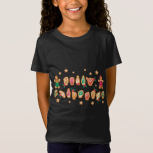 ASL Christmas American Sign Language Gingerbread H T-Shirt