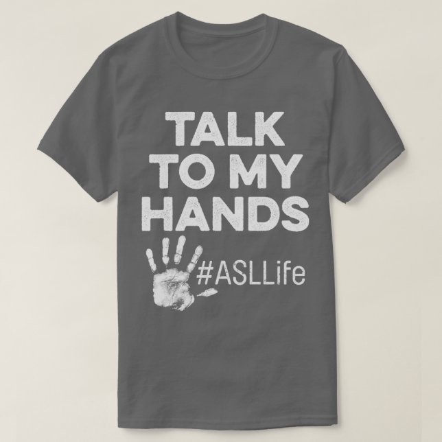 ASL Class Sign Language Hand Senior Abschluss pro T-Shirt (Design vorne)