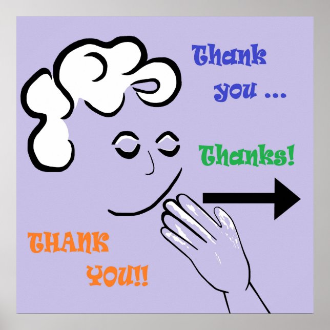 ASL Danke! Poster (Vorne)