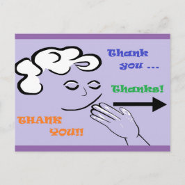 ASL Danke! Postkarte