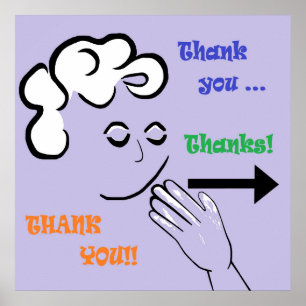 ASL danken Ihnen! Poster