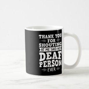 ASL Deaf Awareness Anhörung Verlust und Gebärdensp Kaffeetasse