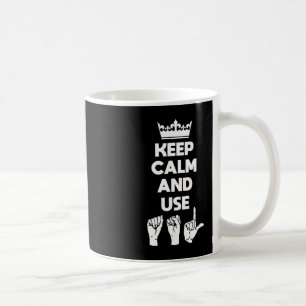 ASL Deaf Awareness und Gebärdensprache 1 Kaffeetasse
