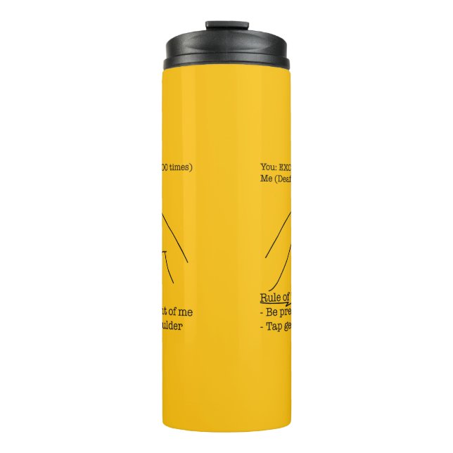 ASL-Design - Faustregel Thermosbecher (Vorderseite)