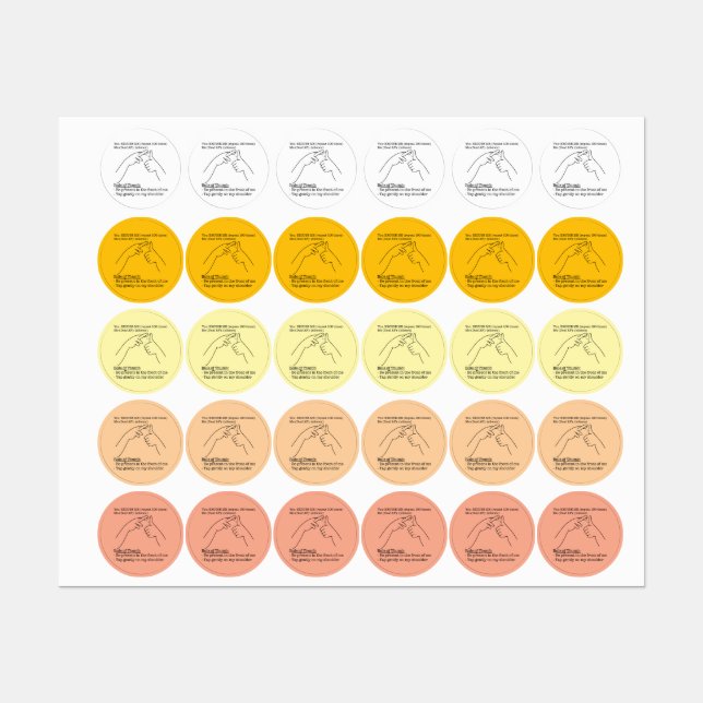 ASL Design - Rule of Thumb Etiketten (Blatt)