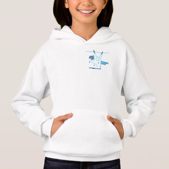 ASL Design - Wash, Rinse, and Dry Love ILY Hoodie (Vorderseite)