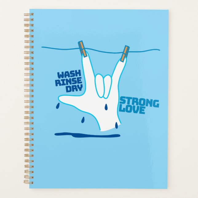 ASL Design - Wash, Rinse, and Dry Love ILY Planer (Vorderseite)