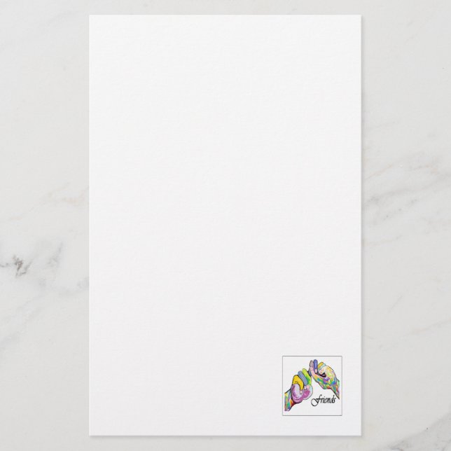 Asl-Freunde Briefpapier (Vorderseite)