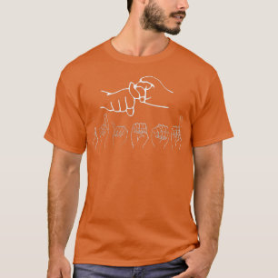 ASL Friend Niedlich ASL Themed Geschenkartikel Zei T-Shirt