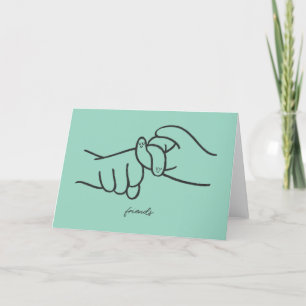 ASL Friends Card - American Sign Language Design Dankeskarte