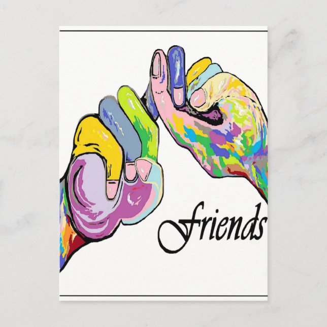 ASL Friends Postkarte (Vorderseite)