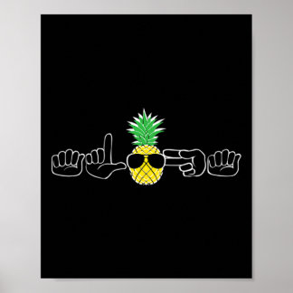 Asl-Gebärdensprache Kleidung Strand Gehörlos Gebär Poster