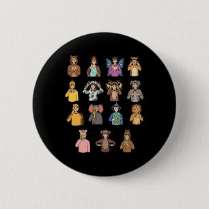 Asl Hand Gesture Deaf Hörschreckenjäger Button