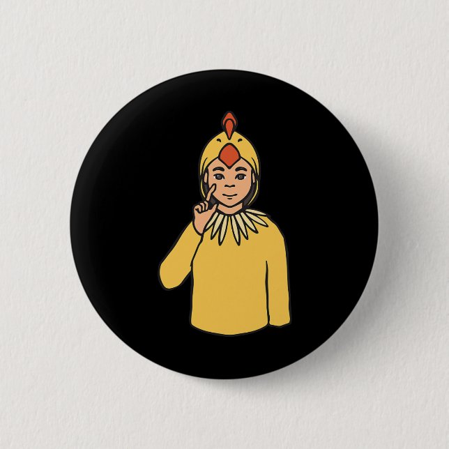 Asl Hand Gesture Deaf Hörschreckenjäger Button (Vorderseite)