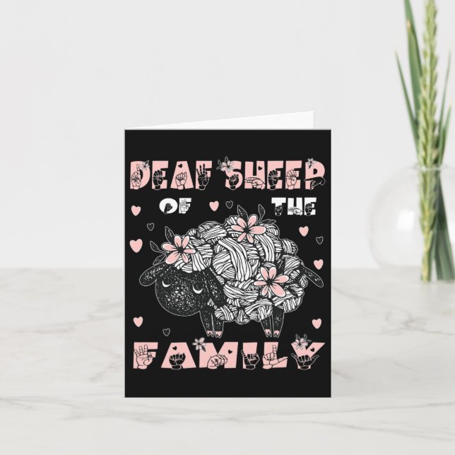 Asl Hand Gesture Hand Sign Language Hörverlust A Karte (Vorderseite)