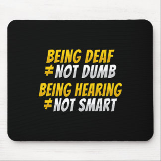 Asl-Handgeste Gehörlosigkeit Hörverlust Bewusstsei Mousepad