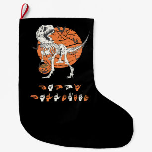 ASL Happy Halloween III - Niedliche Spooky-Saison Großer Weihnachtsstrumpf