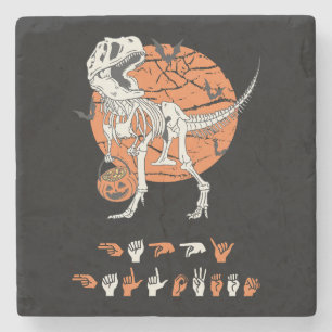 ASL Happy Halloween III - Niedliche Spooky-Saison Steinuntersetzer
