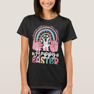 ASL Happy Oaster Sign Language Signing Hands Easte T-Shirt